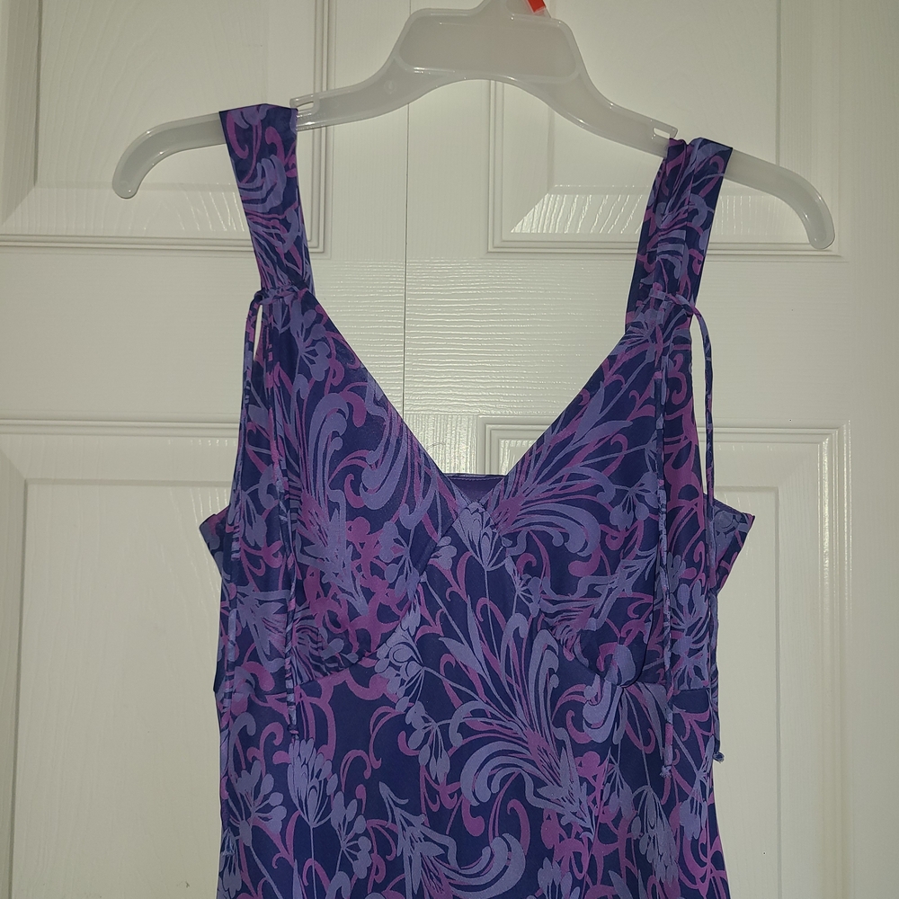 Purple Floral Dress - Picture 3 of 4